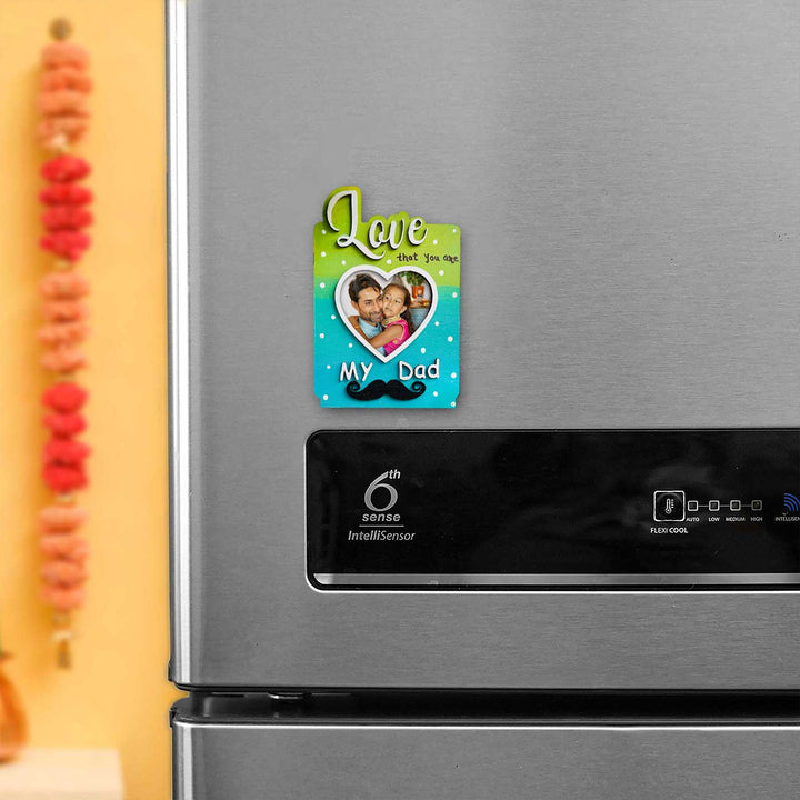 Photo Personalized Handmade Best Dad MDF Wood Fridge Magnet