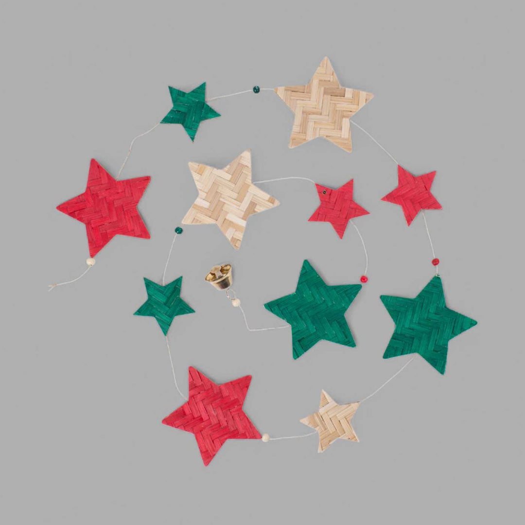 45 Inch | Handmade Bamboo Little Star Decorative Hanging