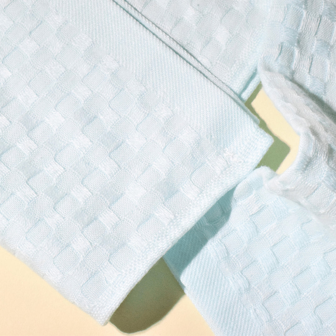 Pastel Waffle Double Layer Wash Cloth | Set of 6