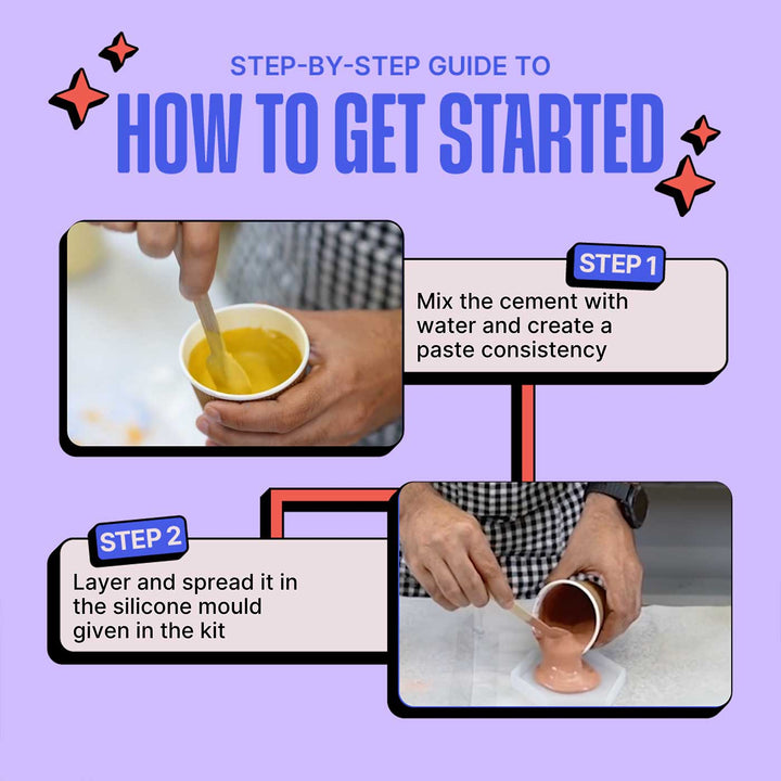 Cement Coaster Making DIY Kit