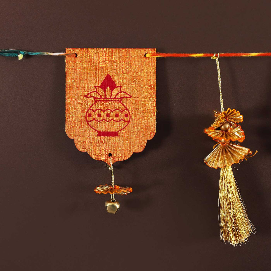 Handmade Swastik Bandhanvar Paper Toran