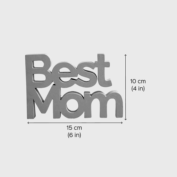 Hand-Painted Best Mom MDF Wood Decorative Plaque For Mothers