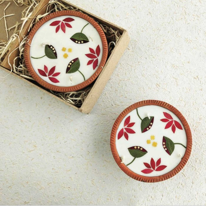 Handmade Ecofriendly Wax Diya Diwali Hamper | Set Of 7