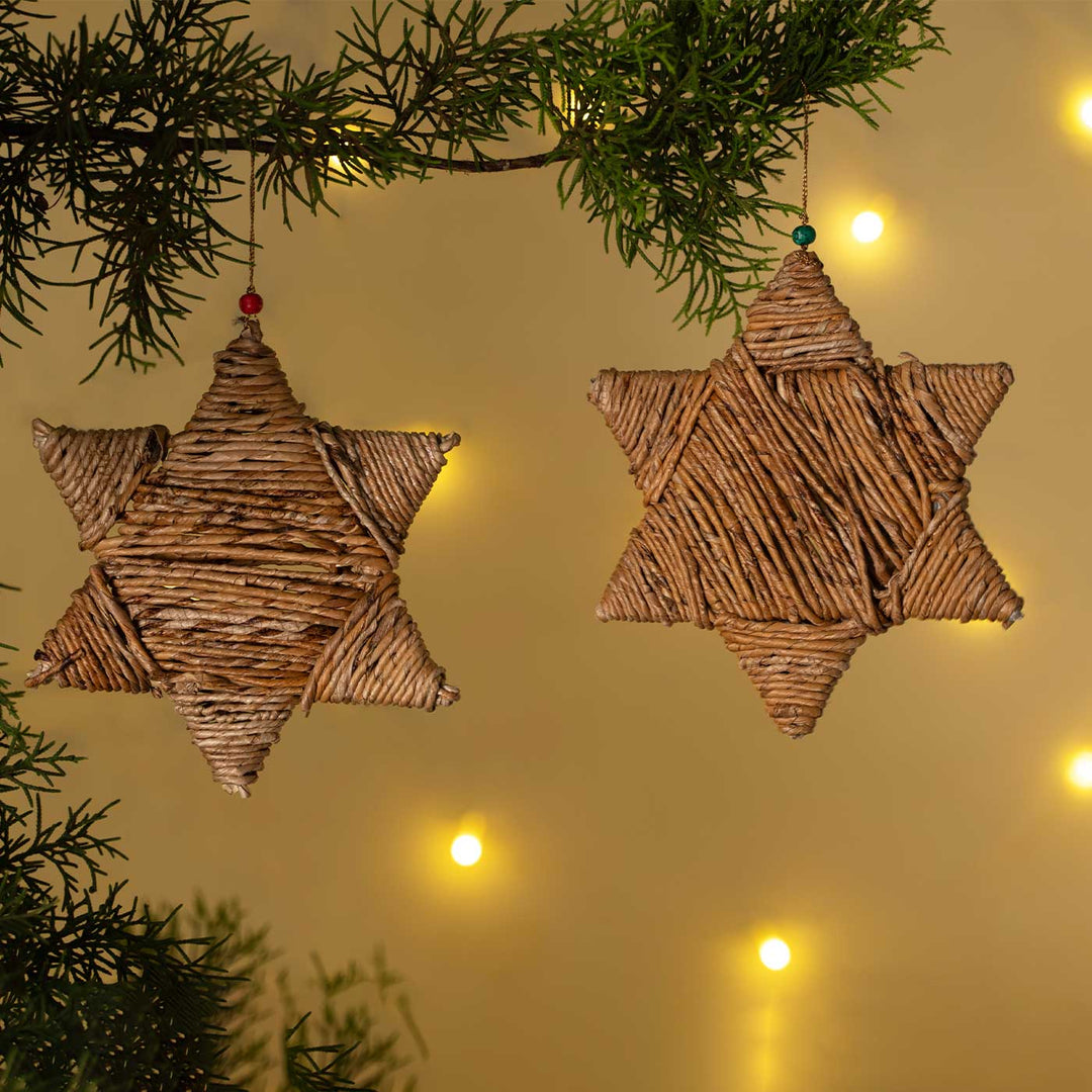 2 Pc | Handmade Banana Rope Stary Hanging