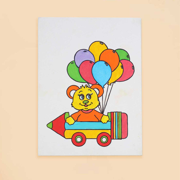 Pre Marked Kids Painting Canvas DIY Kit