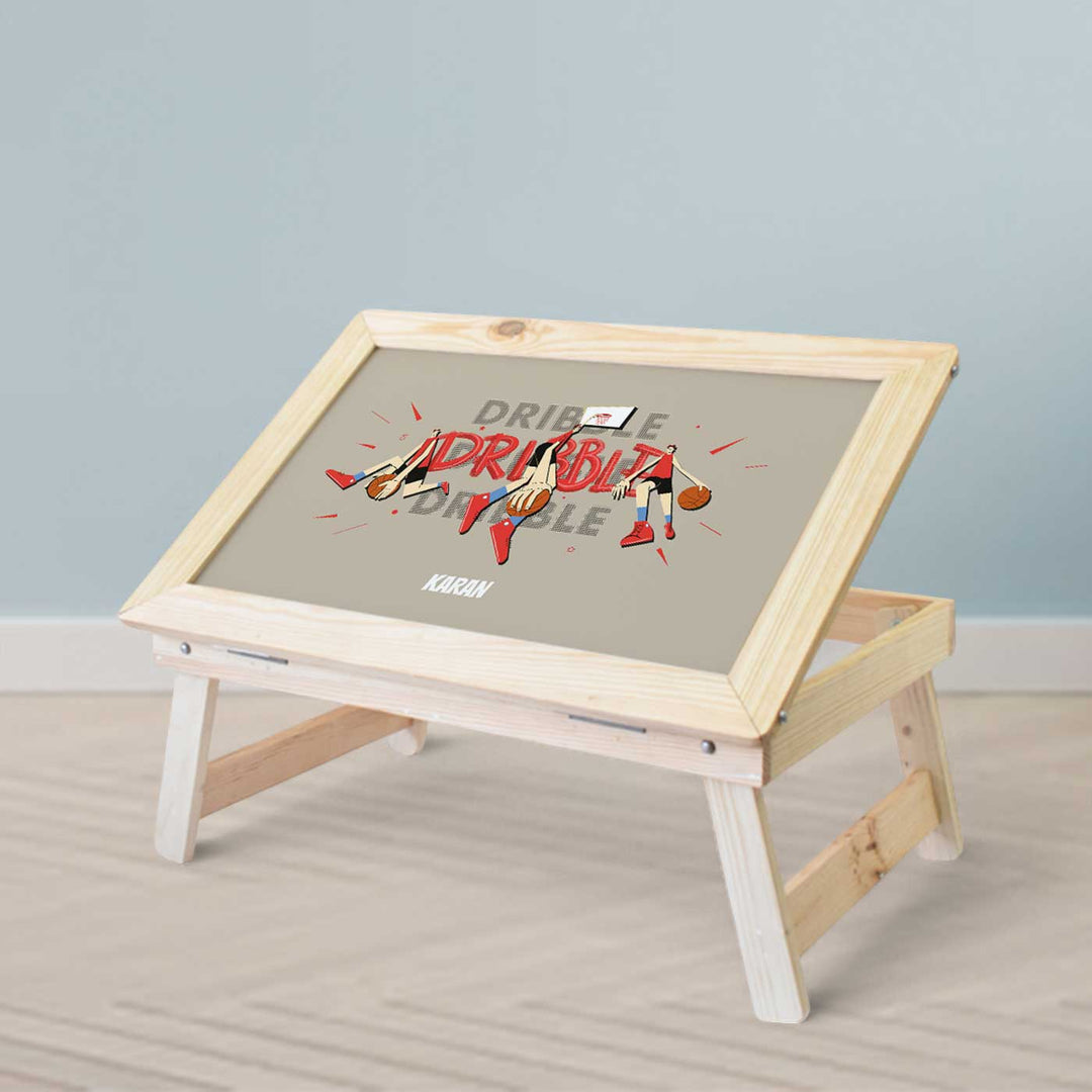 Personalized Basketball Fever Boy Theme Wooden Foldable Desk