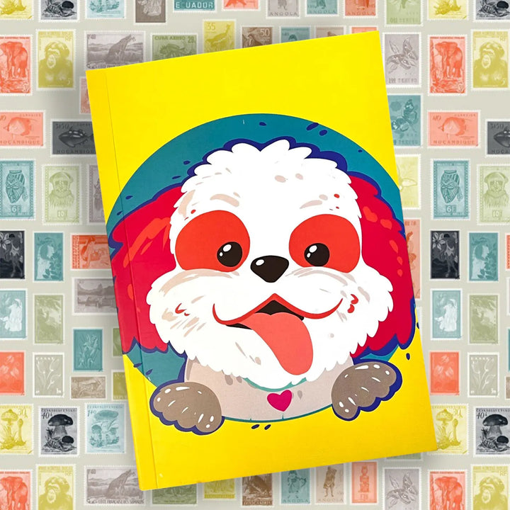 Printed Shih Tzu Theme Ruled Notebook | A5 | 50 Pages