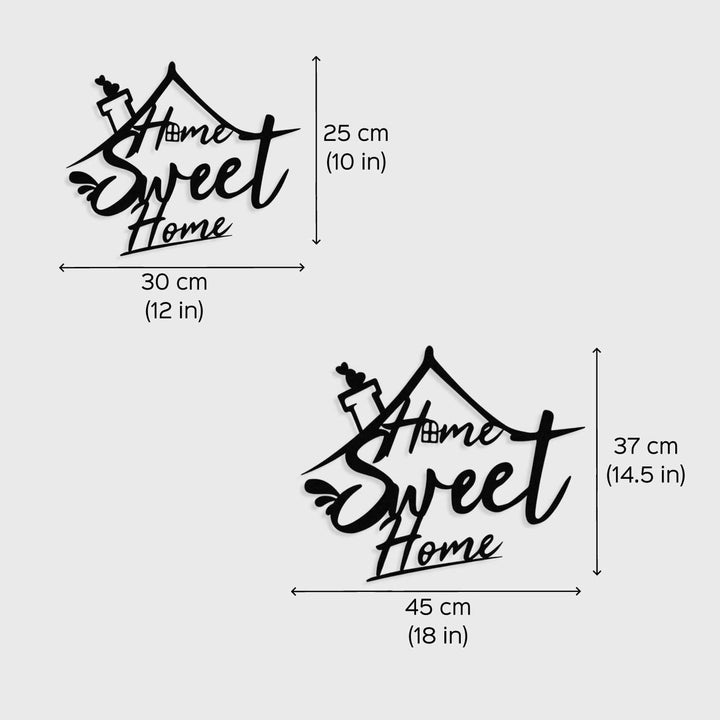Customized Handmade Laser Cut Home Sweet Home Metal Decorative Plaque