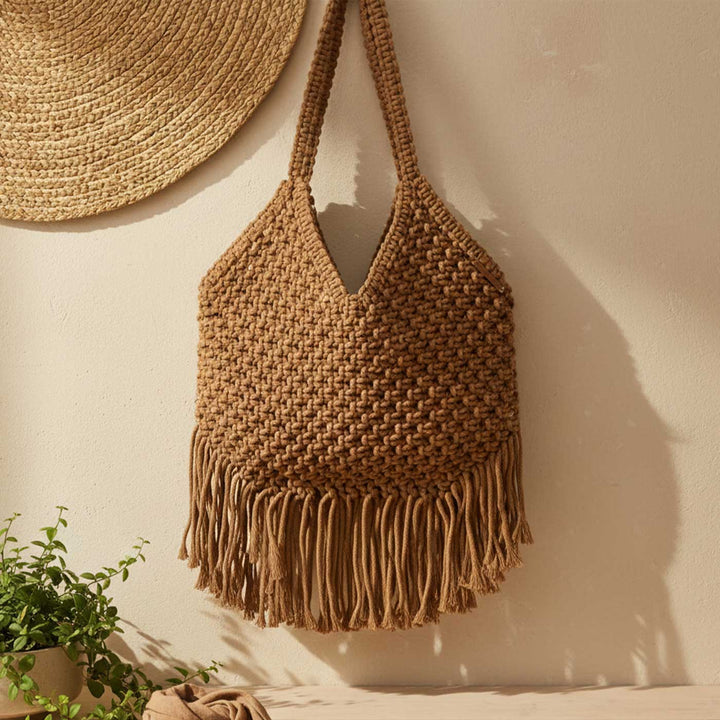Handmade Macrame Nomadic Knots Tote Bag