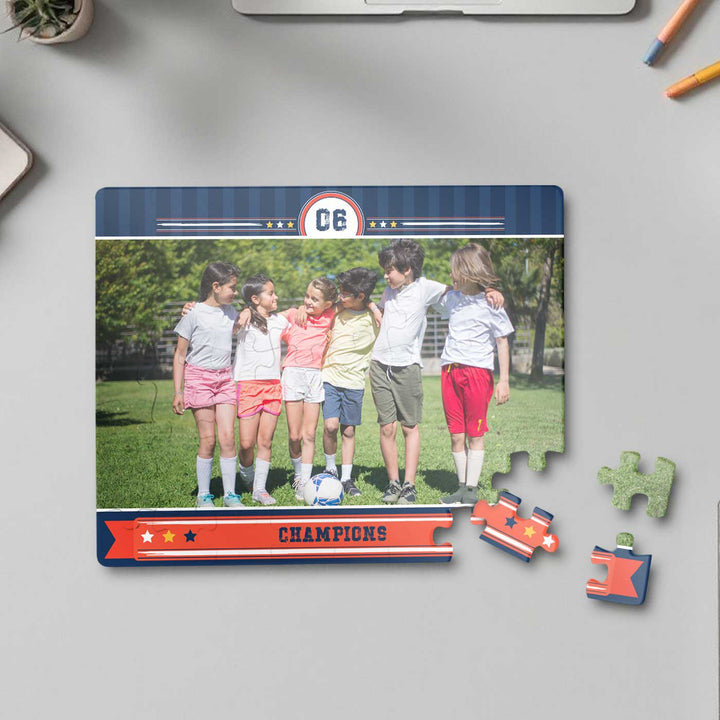 Photo Personalized Jersey Number Theme Acrylic Puzzle