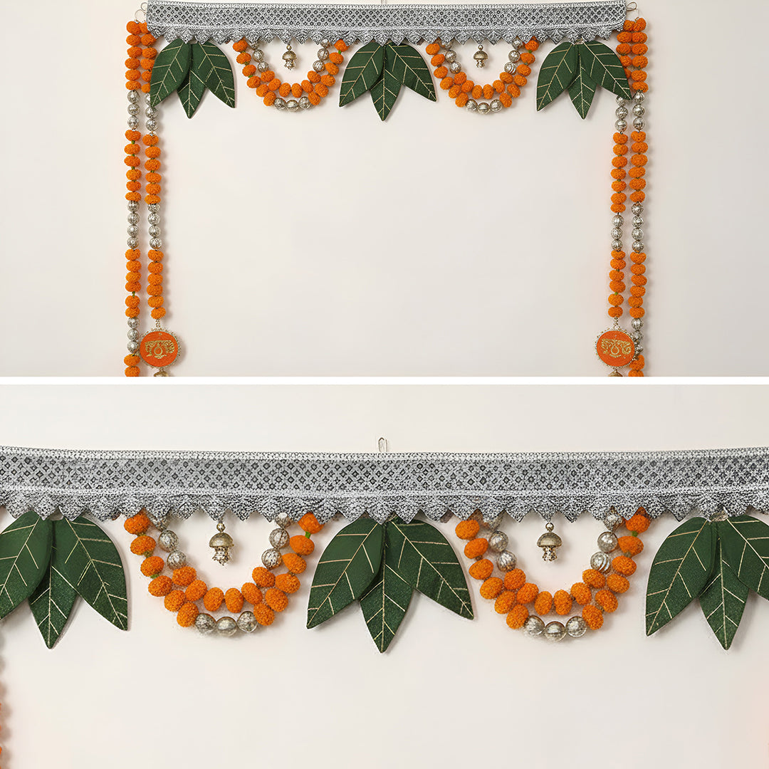 Handmade Sajani Ashok Patta & Pompom Shubh Labh Toran