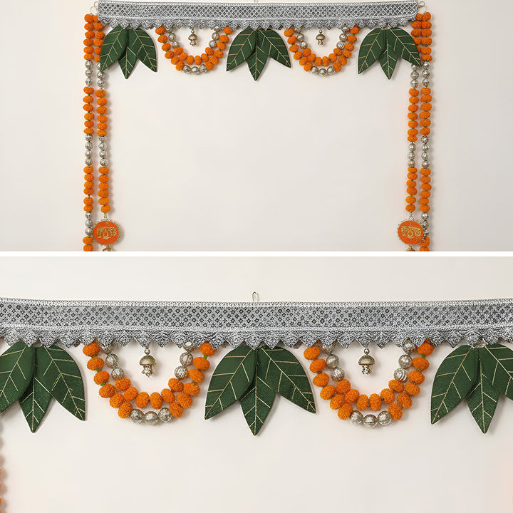 Handmade Sajani Ashok Patta & Pompom Shubh Labh Toran
