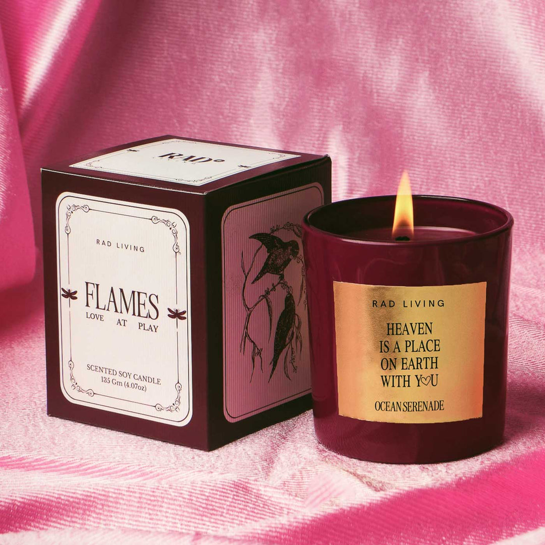 Hand Poured Heaven Is A Place On Earth With You, Ocean Serenade Scented Soy Wax Candle