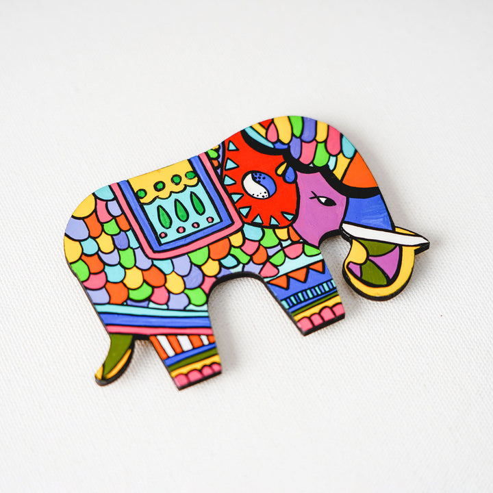 Handcrafted MDF Elephant Fridge Magnet