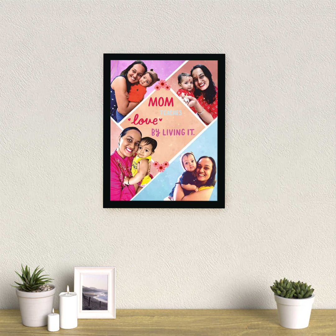 Photo Personalized Mom Theme Framed Decorative Plaque For Mothers