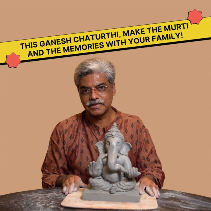 Eco-friendly Shadu Mati Ganpati Clay DIY Kit for Ganesh Chaturthi