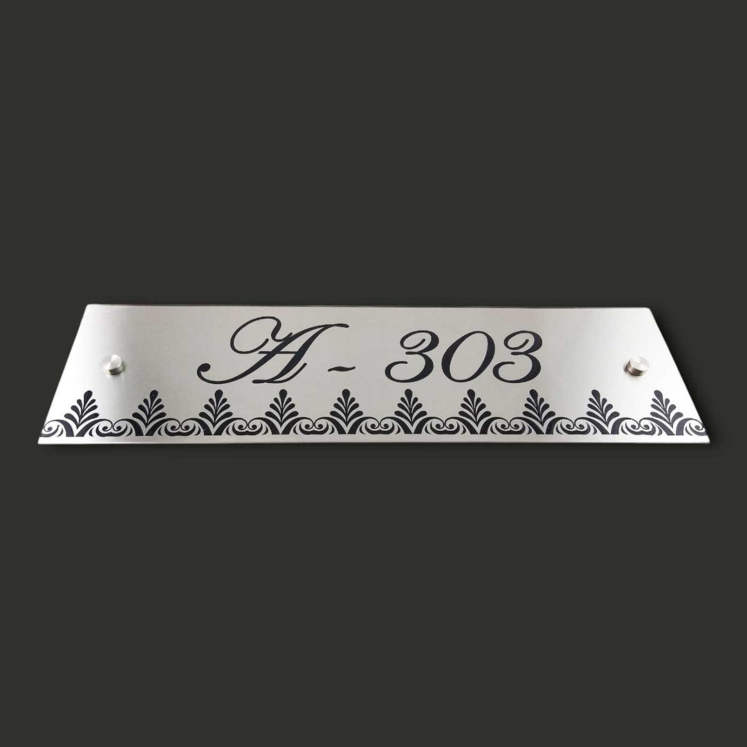 Personalized Engraved Rectangle Classic Stainless Steel Name Plate