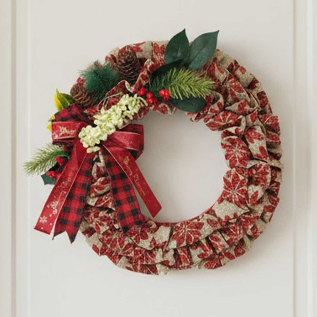 Handmade Holiday Heritage Cotton Wreath