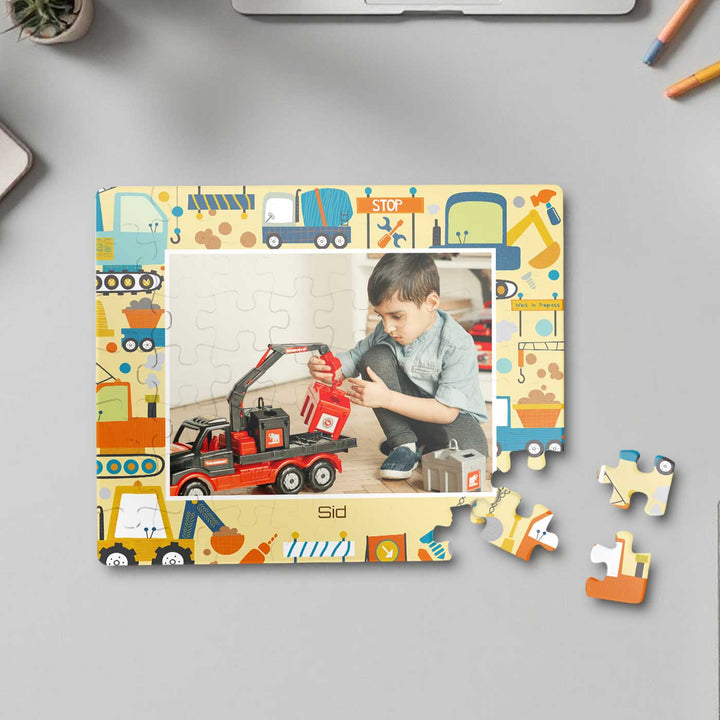 Photo Personalized Let'S Build Theme Acrylic Puzzle