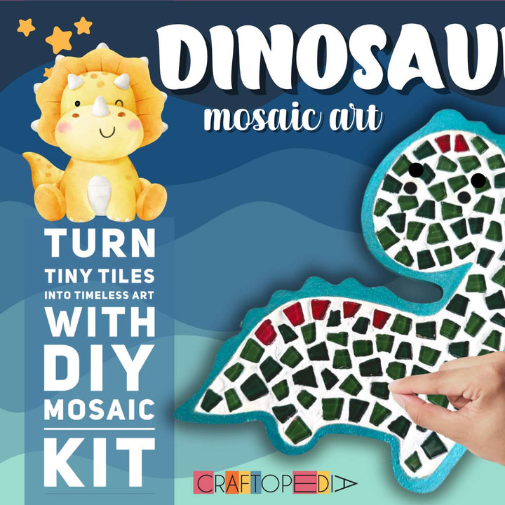 Dinosaur Theme Mosaic Art DIY Kit