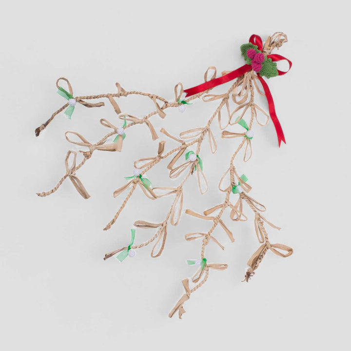 Handmade Banana Rope Mistletoe Hanging Ornaments