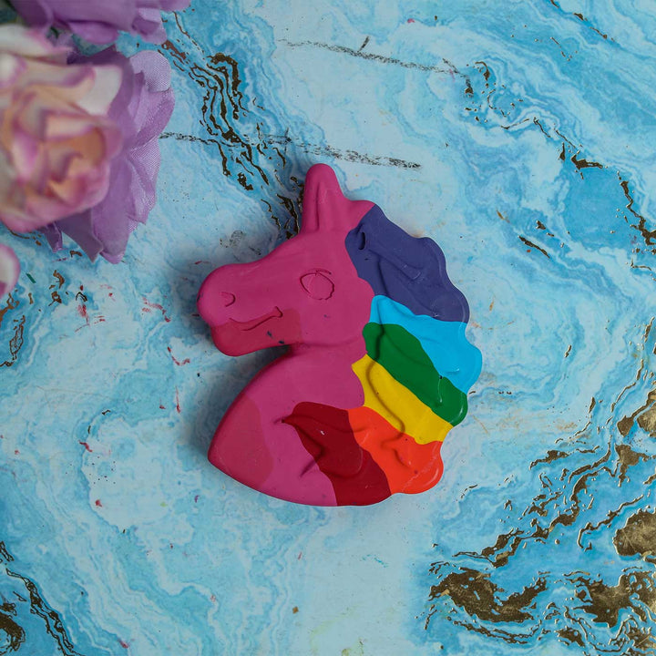 Handmade Non-Toxic Jumbo Unicorn Crayons | Set Of 2