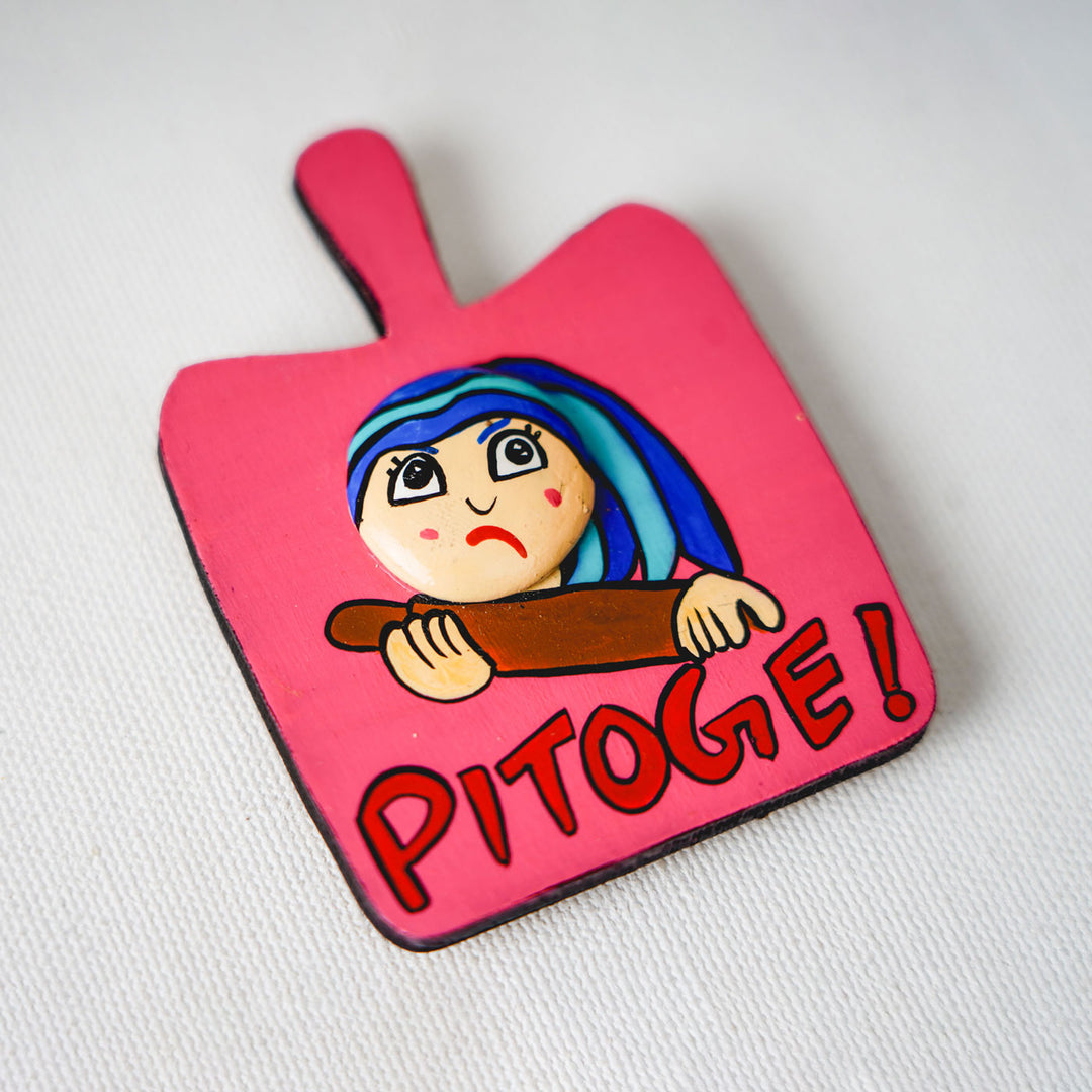 Handcrafted MDF & Clay Fridge Magnet