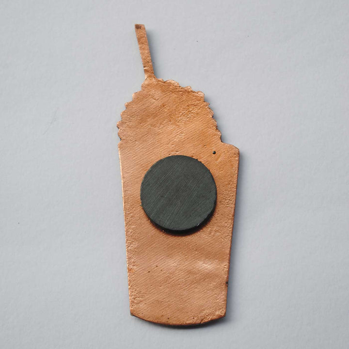 Handmade Gola Copper Enamel Fridge Magnet