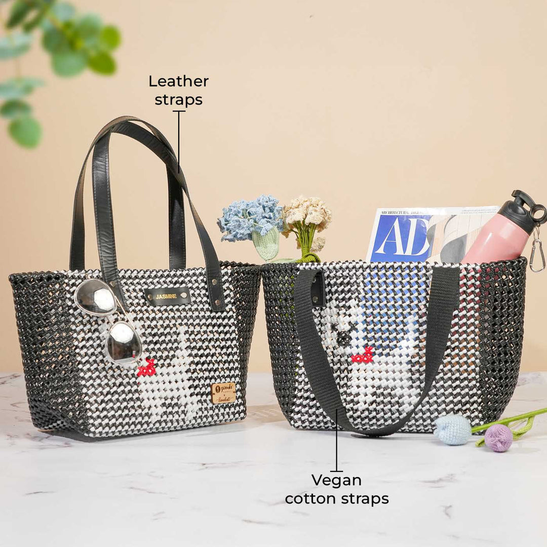 Black Puppy Mukhya Knot Handmade Koodai Tote Bag
