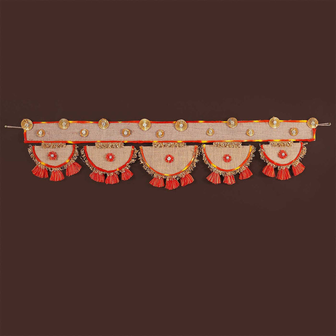 Handmade Moli Bandhanvar Jute Toran