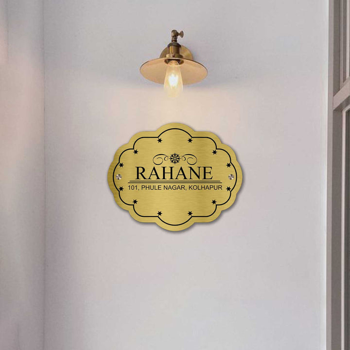 Personalized Weatherproof Cloud Shaped Stainless Steel Name Plate