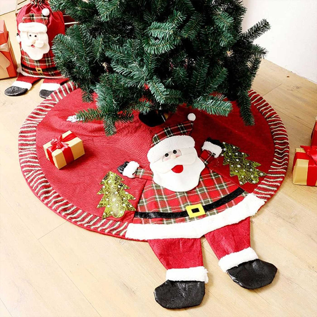 Personalized Handmade Holiday Hug Christmas Tree Skirt | 42 Inches