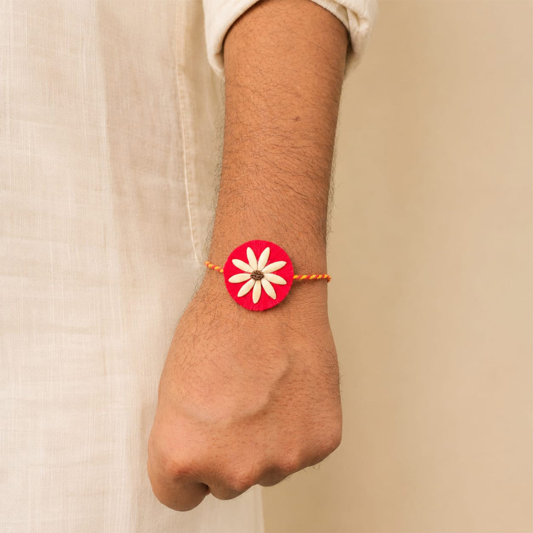 Plantable Beejbandhan Rakhi With Papaya & Cucumber Seeds For Brother