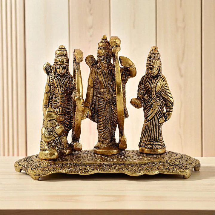 Handmade Shri Ram Rakhi Hamper | Includes 1 Ramdarbar Idol, 2 Rakhis, 1 Roli Chawal