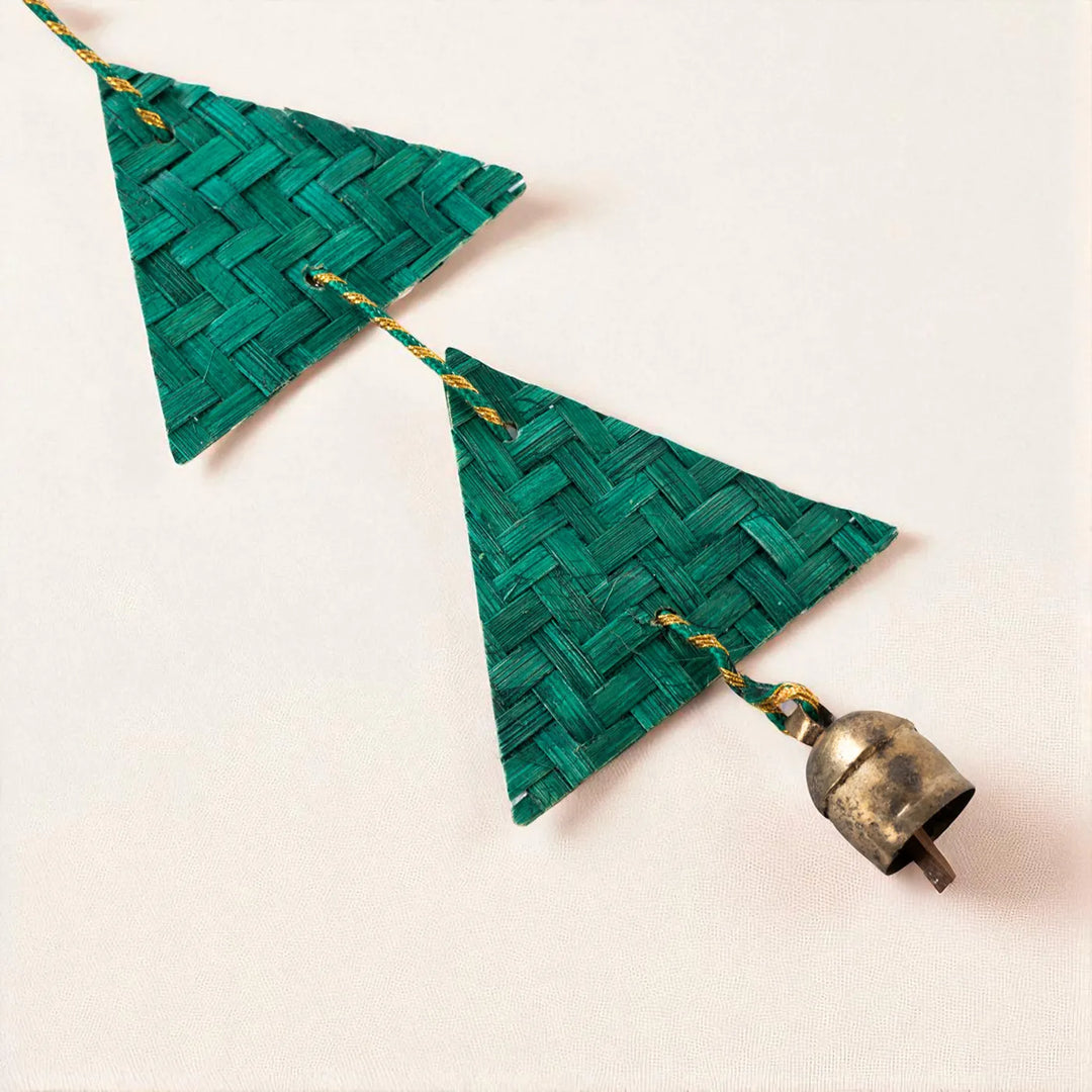 Woven Triangle Eco-Friendly Bamboo Hanging | 45 Inch x 2 Inch | Set Of 2