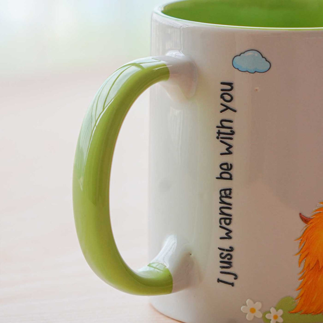 Handmade Glazed Ceramic "Monster" Theme Illustrated Mug For Kids