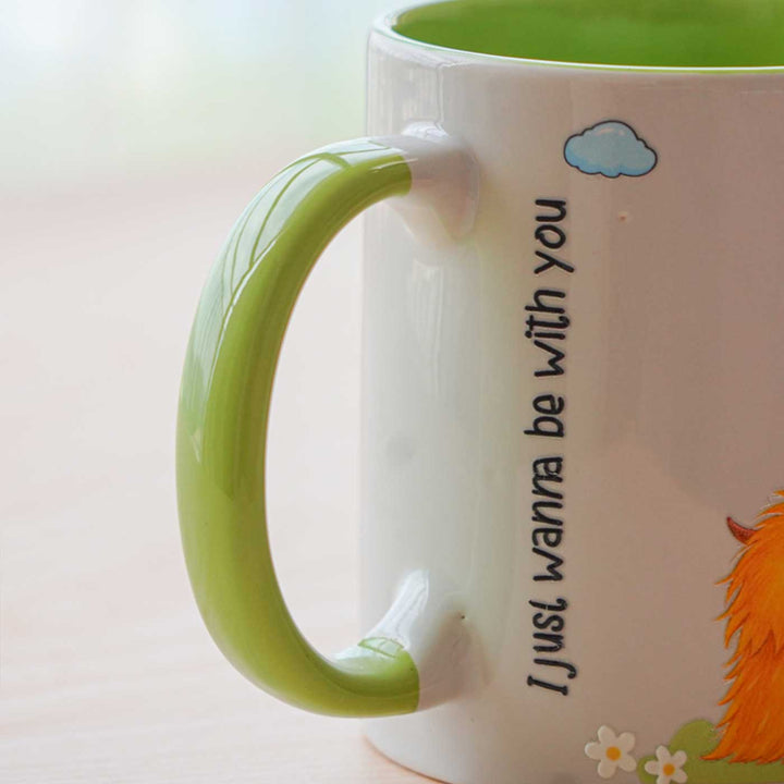 Handmade Glazed Ceramic "Monster" Theme Illustrated Mug For Kids