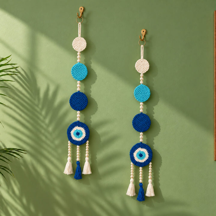 Handmade Evil Eye Crochet Hanging