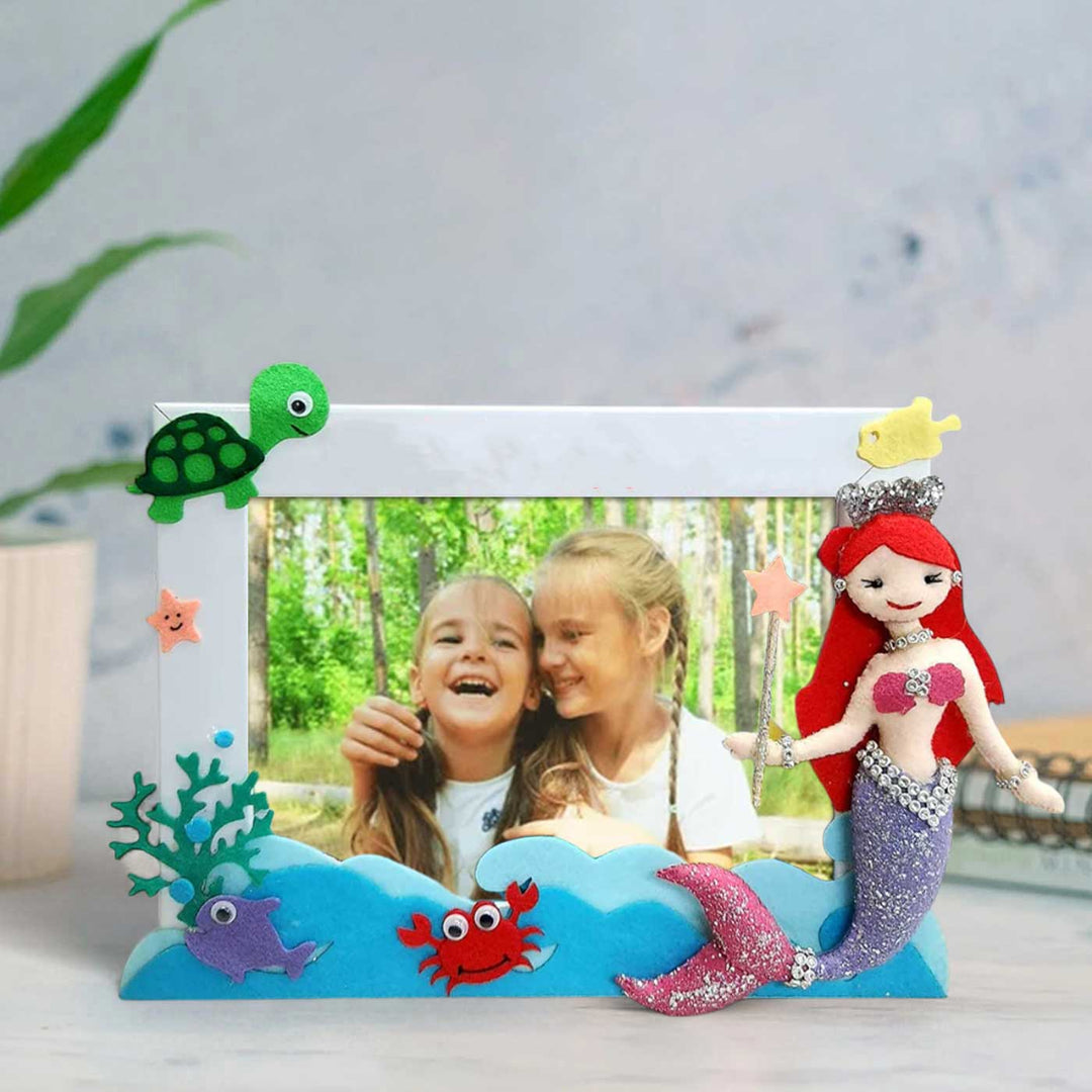 Personalized Little Mermaid Theme Felt Photo Frame