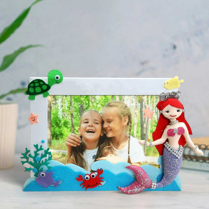Personalized Little Mermaid Theme Felt Photo Frame