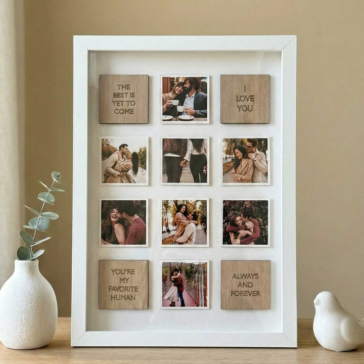 Personalized Photo Grid Frame For Couples