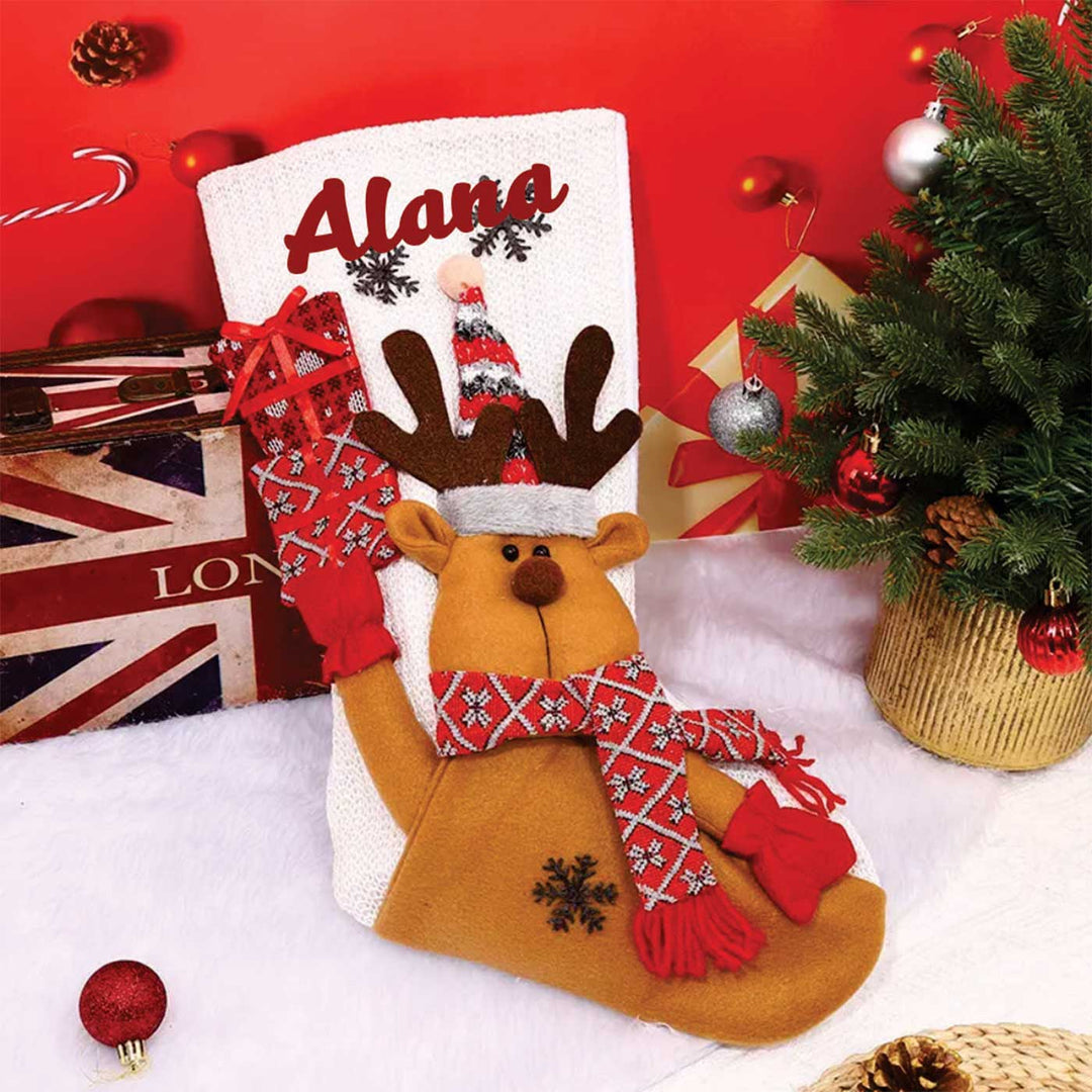 Personalized Surprise Wishes Felt Stockings For Christmas Decoration