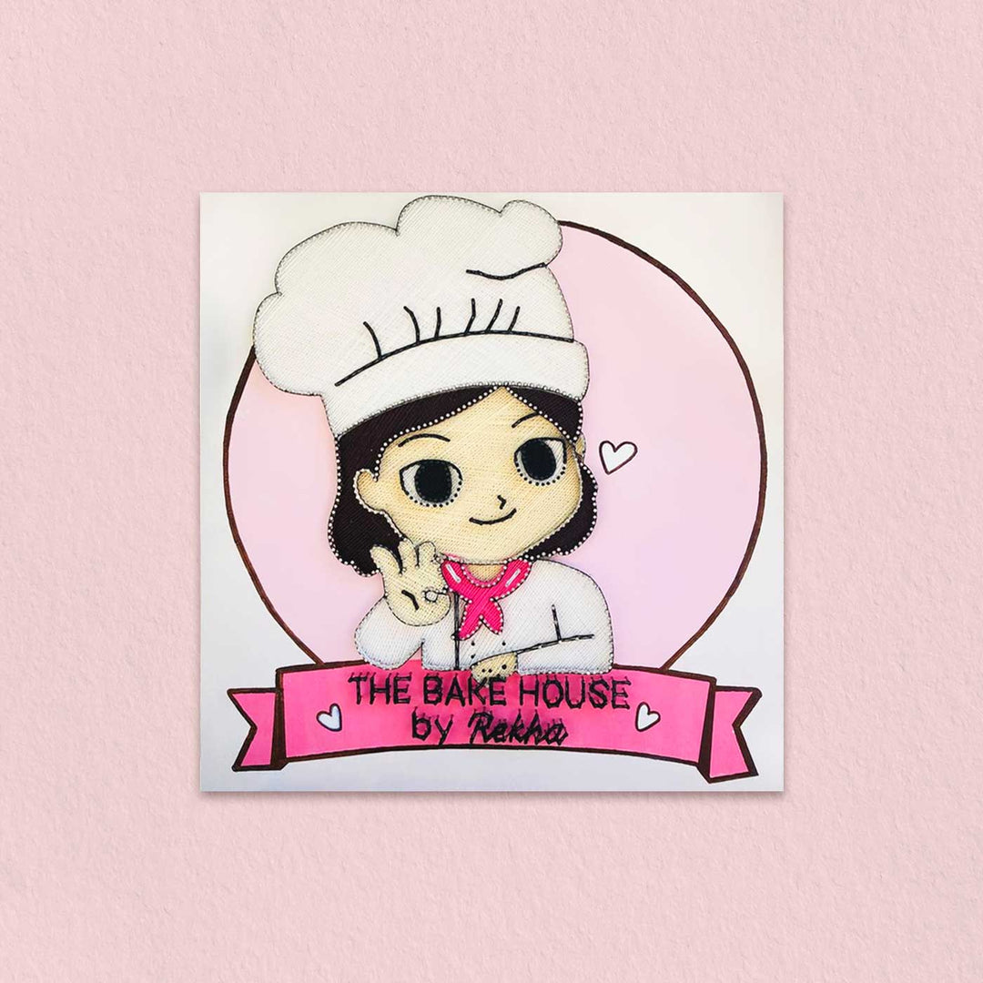 Personalized Handmade String Art Pastry Chef Theme Wooden Decorative Plaque For Women
