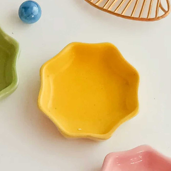 Handmade Star Shaped Ceramic Dhoop Base Stand
