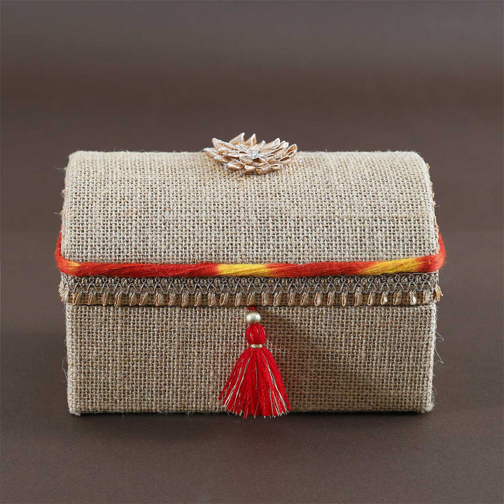 Handmade Moli Theme Sandook Jute Gift Box