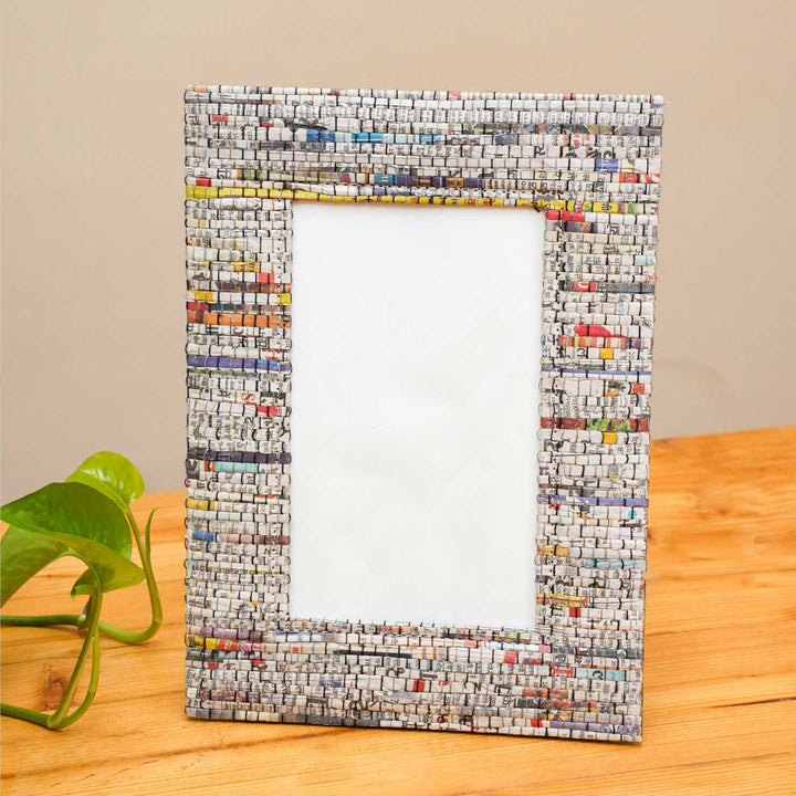 Handmade Multicolour Upcycled Photo Frame