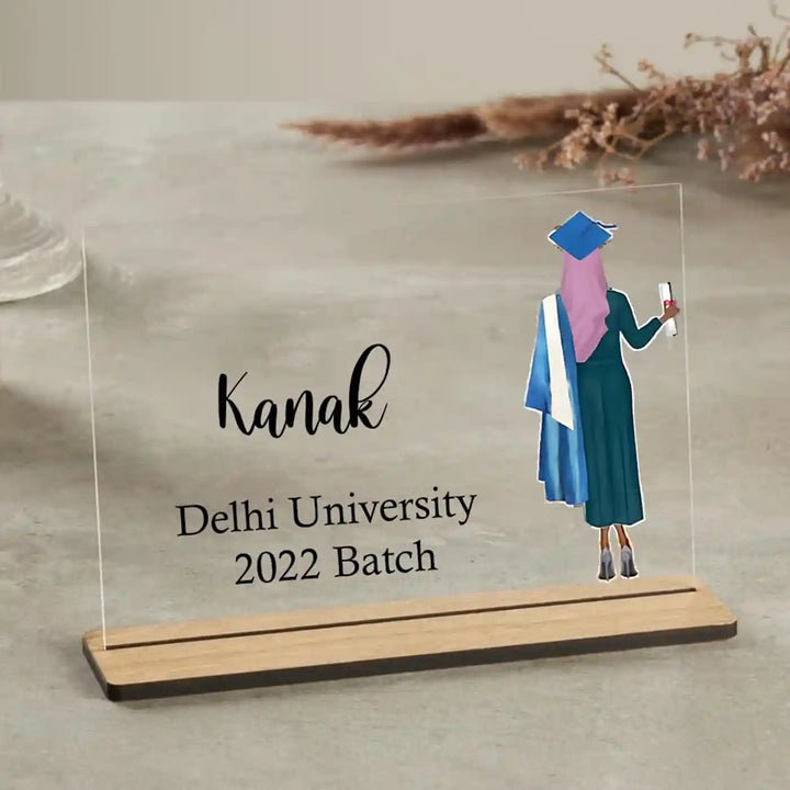 Personalized Girls Graduation Theme Acrylic Decorative Plaque