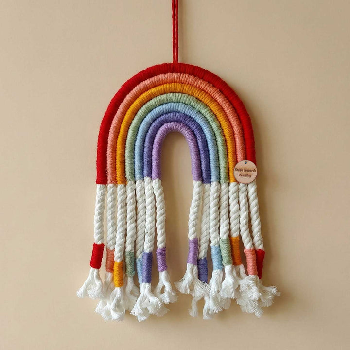 Handmade Macrame Rainbow Theme Hanging