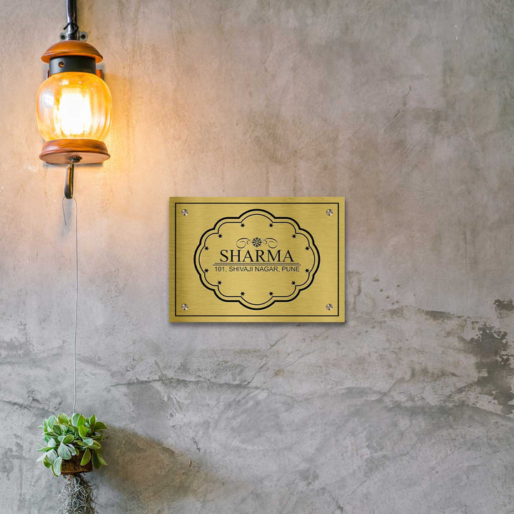Personalized Weatherproof Sleek Stainless Steel Name Plate