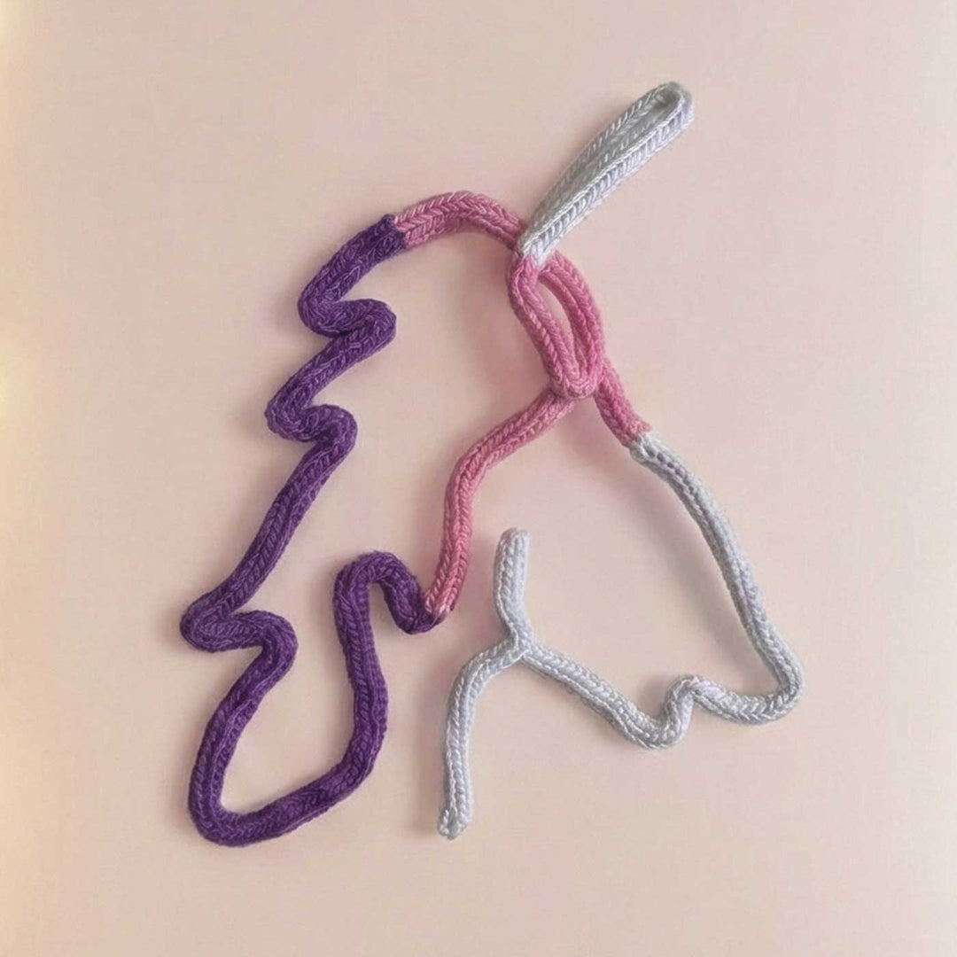 Handmade Knitted Wire Unicorn Hanging For Kids Room Decoration